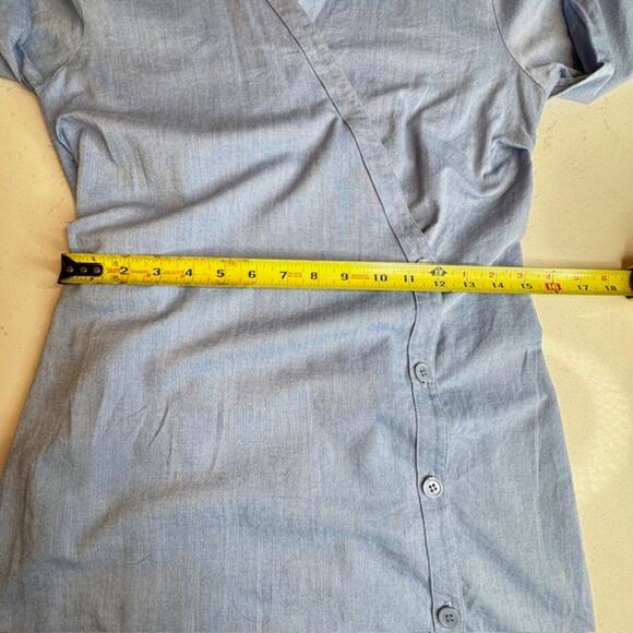 Stateside USA Classiccore Denim Wrap Button Casual Dress Sz Medium - Picture 14 of 16